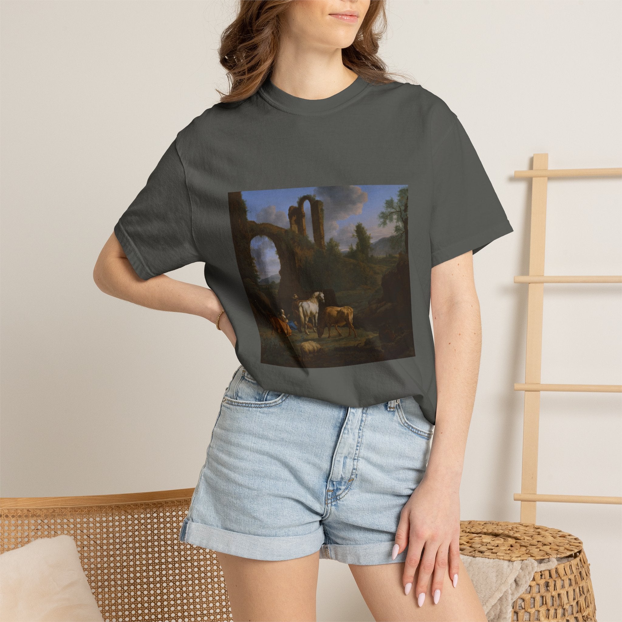 Pastoral Landscape with Ruins