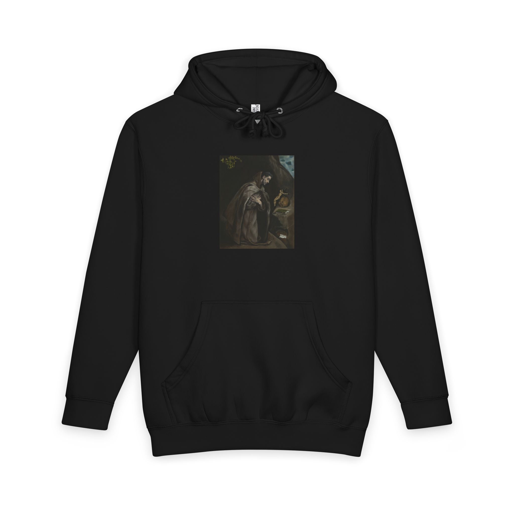Saint Francis Kneeling in Meditation Hoodie