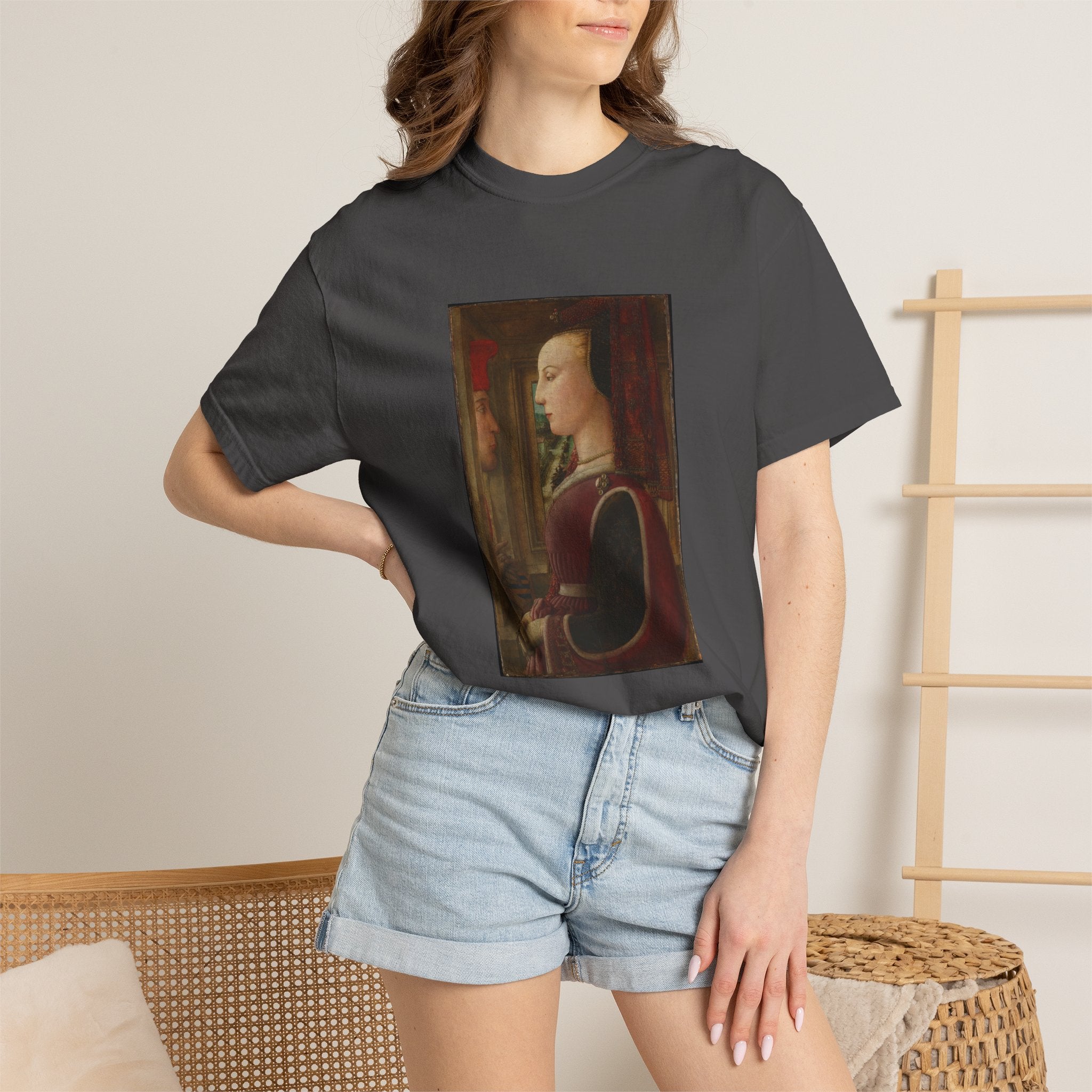 Portrait of a Woman with a Man at a Casement